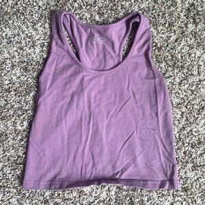 3/$15 Purple cropped tight shirt
